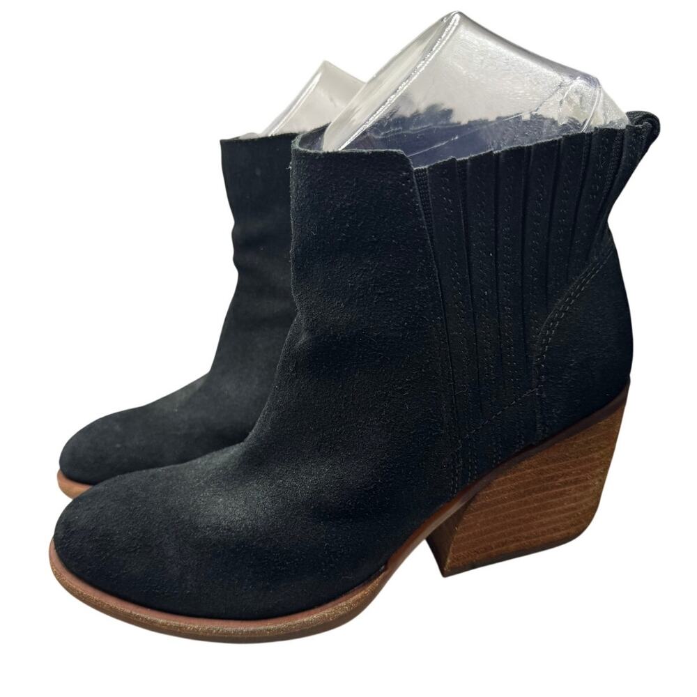 Kork-Ease Verdelet Ankle Boots Black Suede Size 6.5